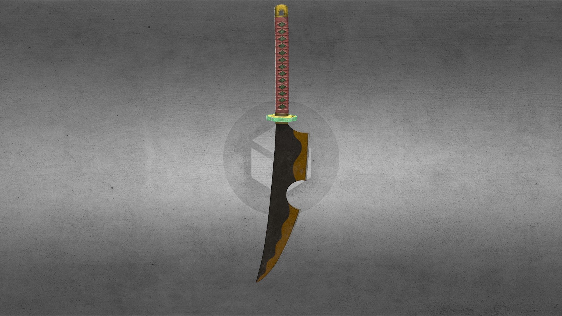 Demon Slayer Uzui Tengen weapon 3d model