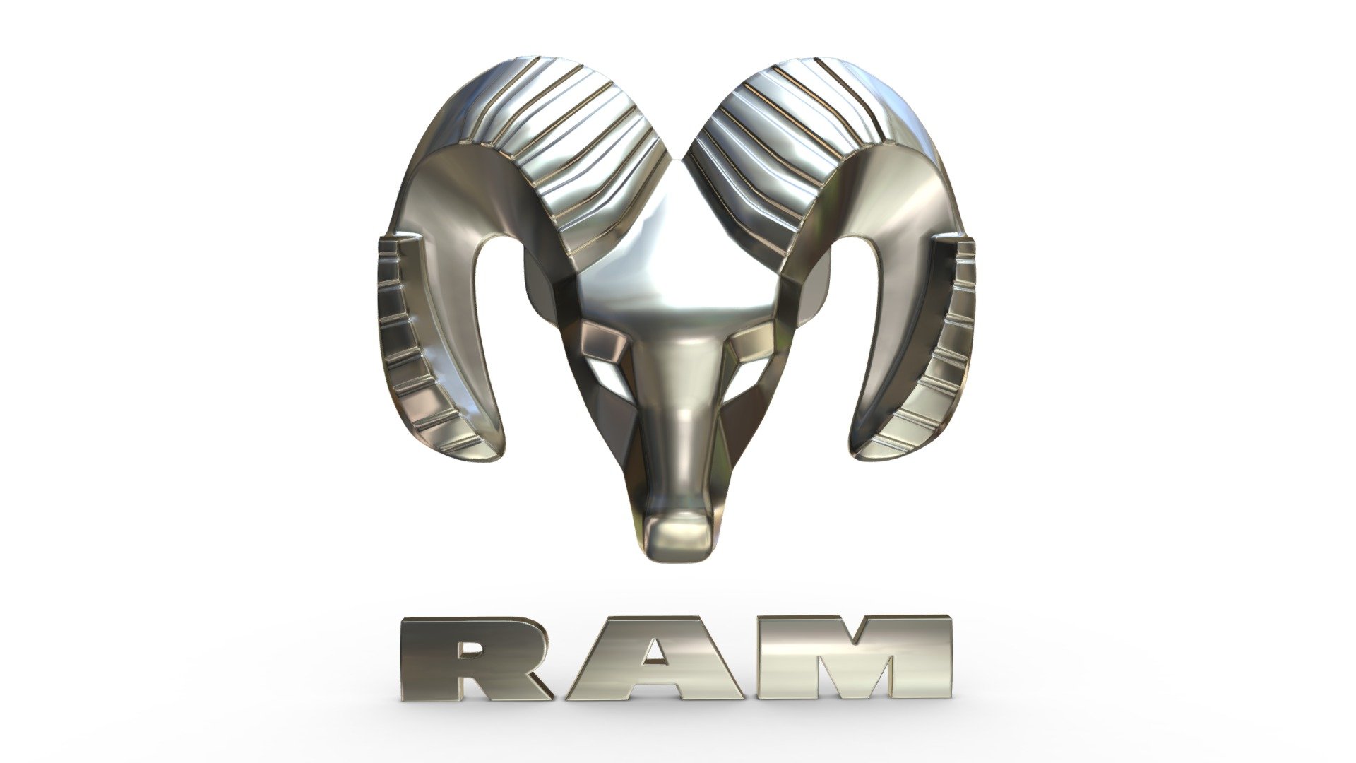 Ram Logo 3d model