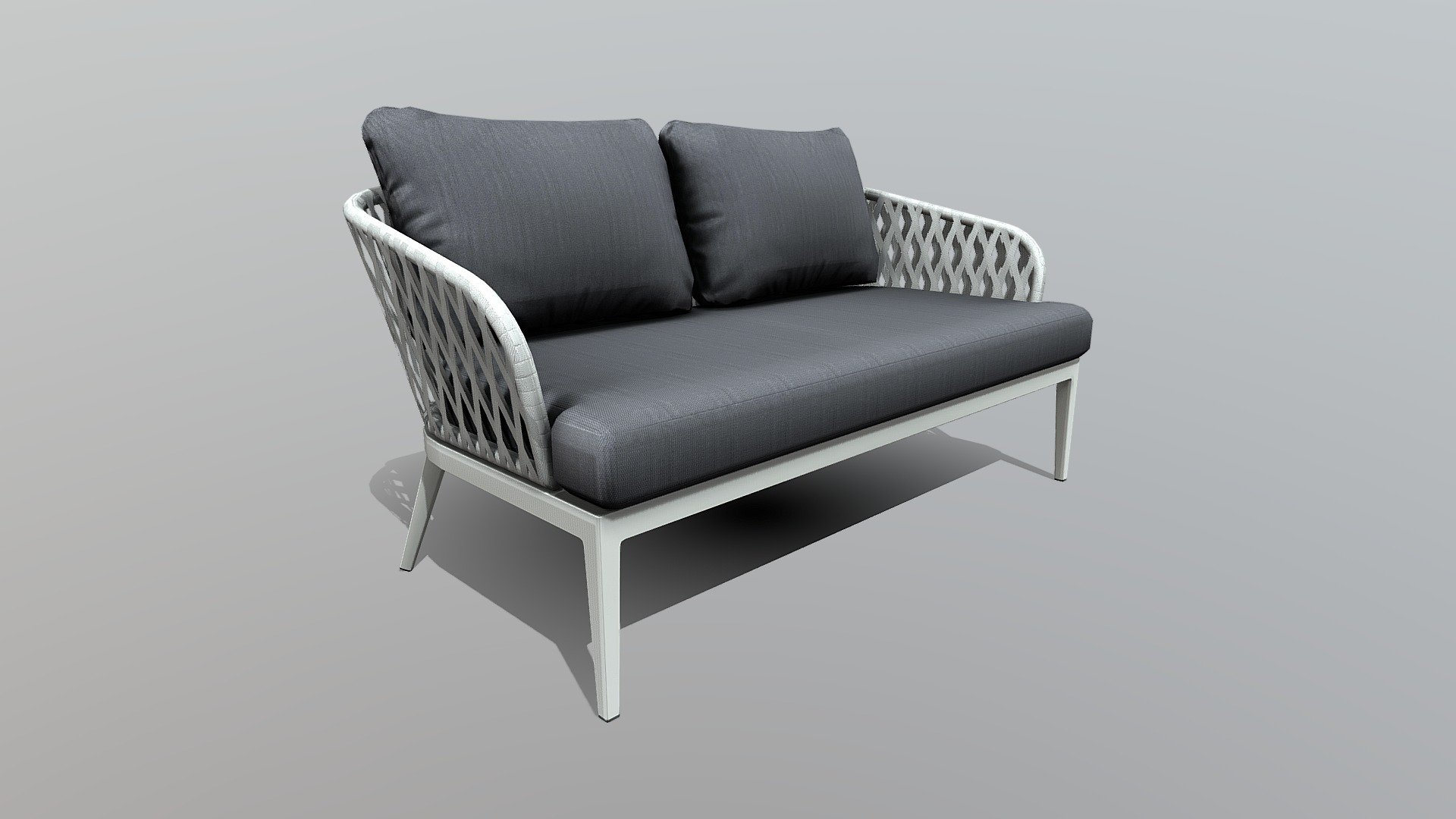 Double sofa 3d model