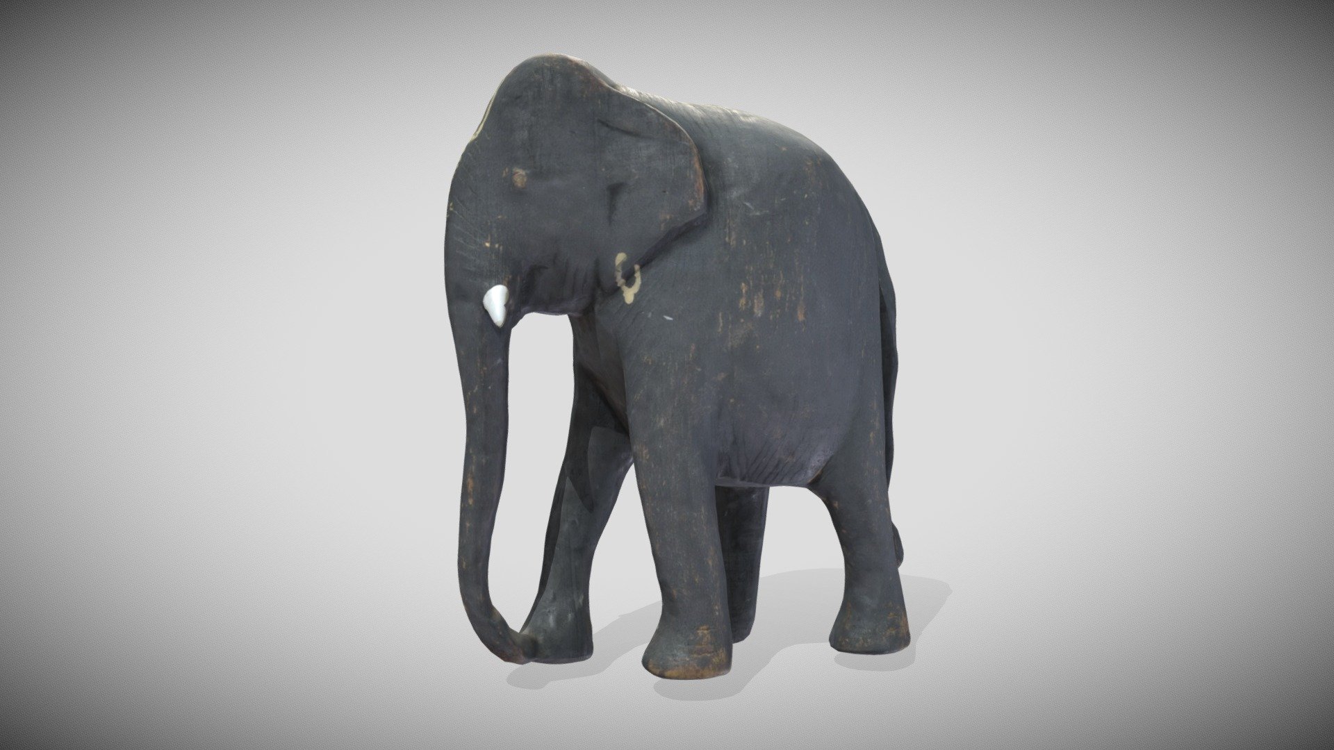 Wooden Elephant 3d model