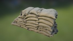 Sandbag Wall End 01