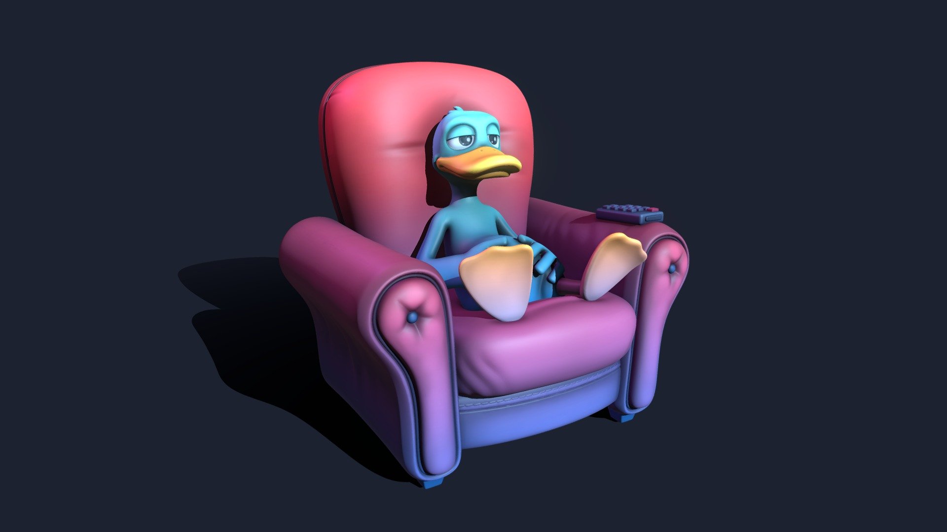 Relaxed Duck 3d model