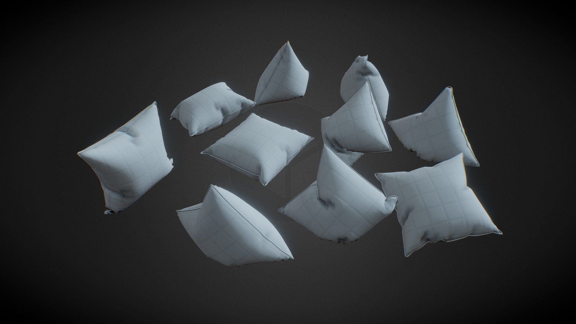 Asset pillows 3d model