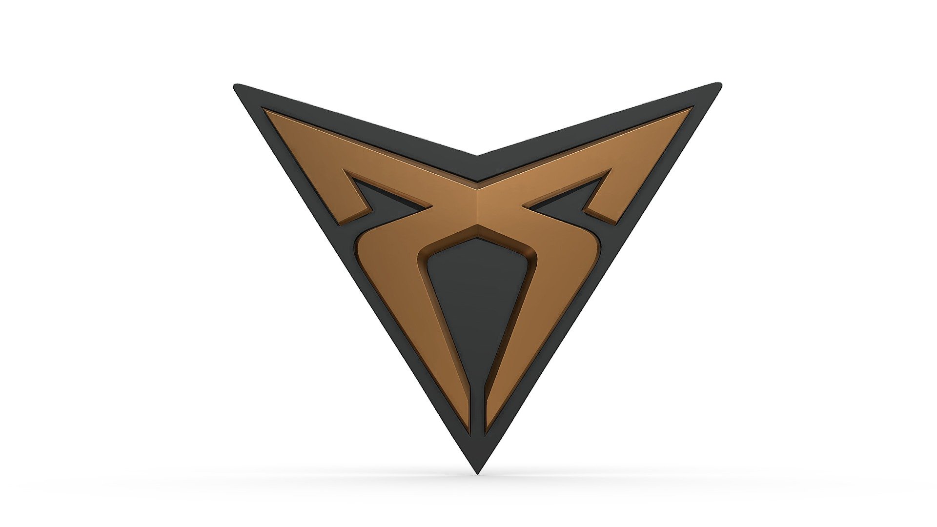 cupra logo 3d model