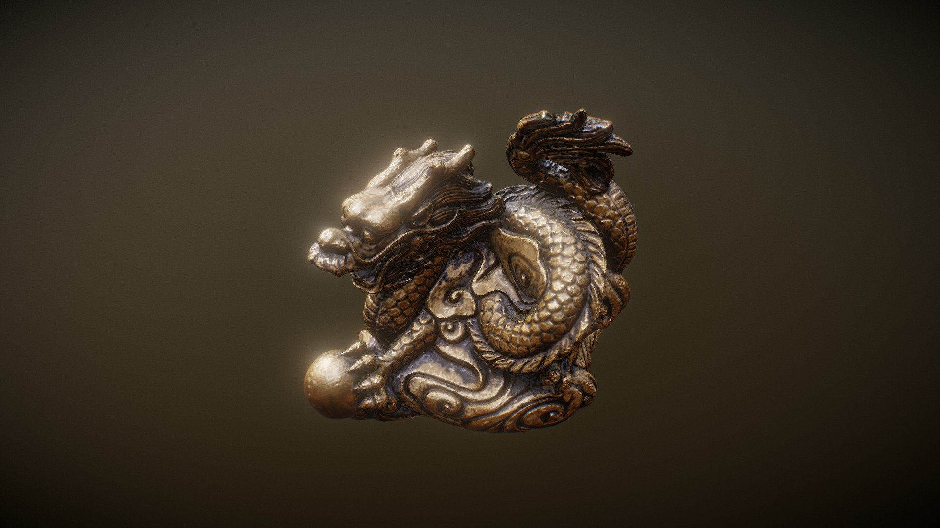 Golden Dragon 3d model