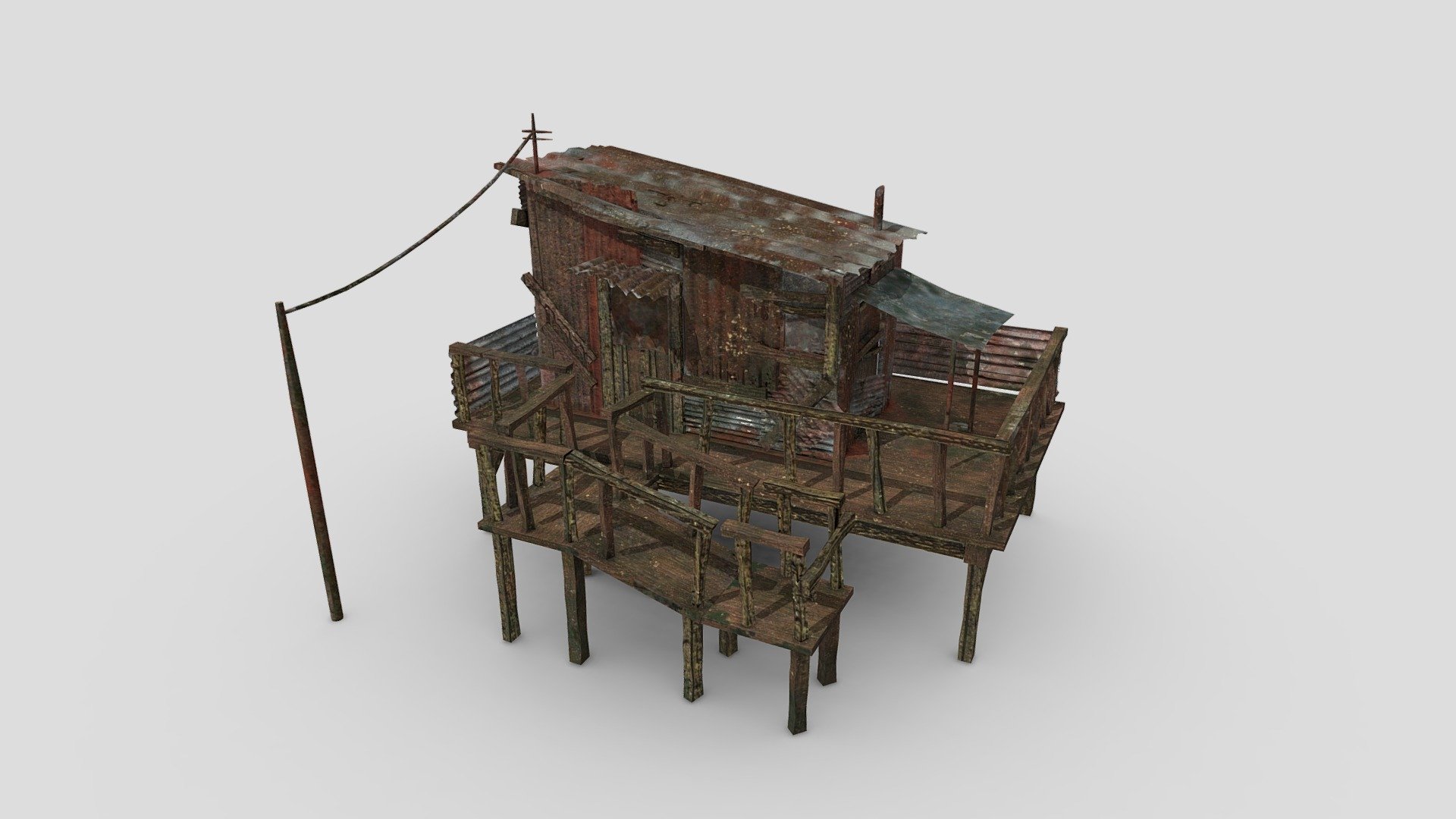 Shanty House 3d model