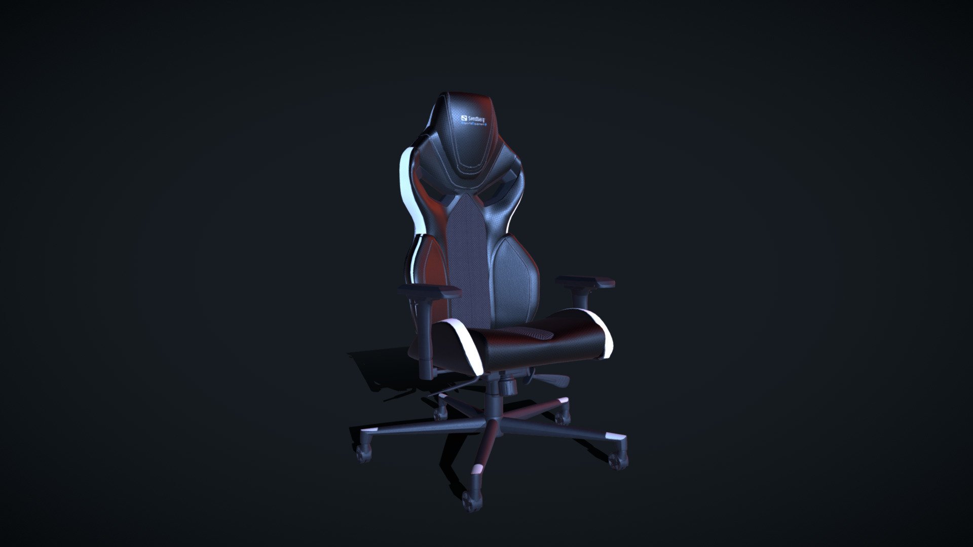 High Poly Gaming Chair 3d model