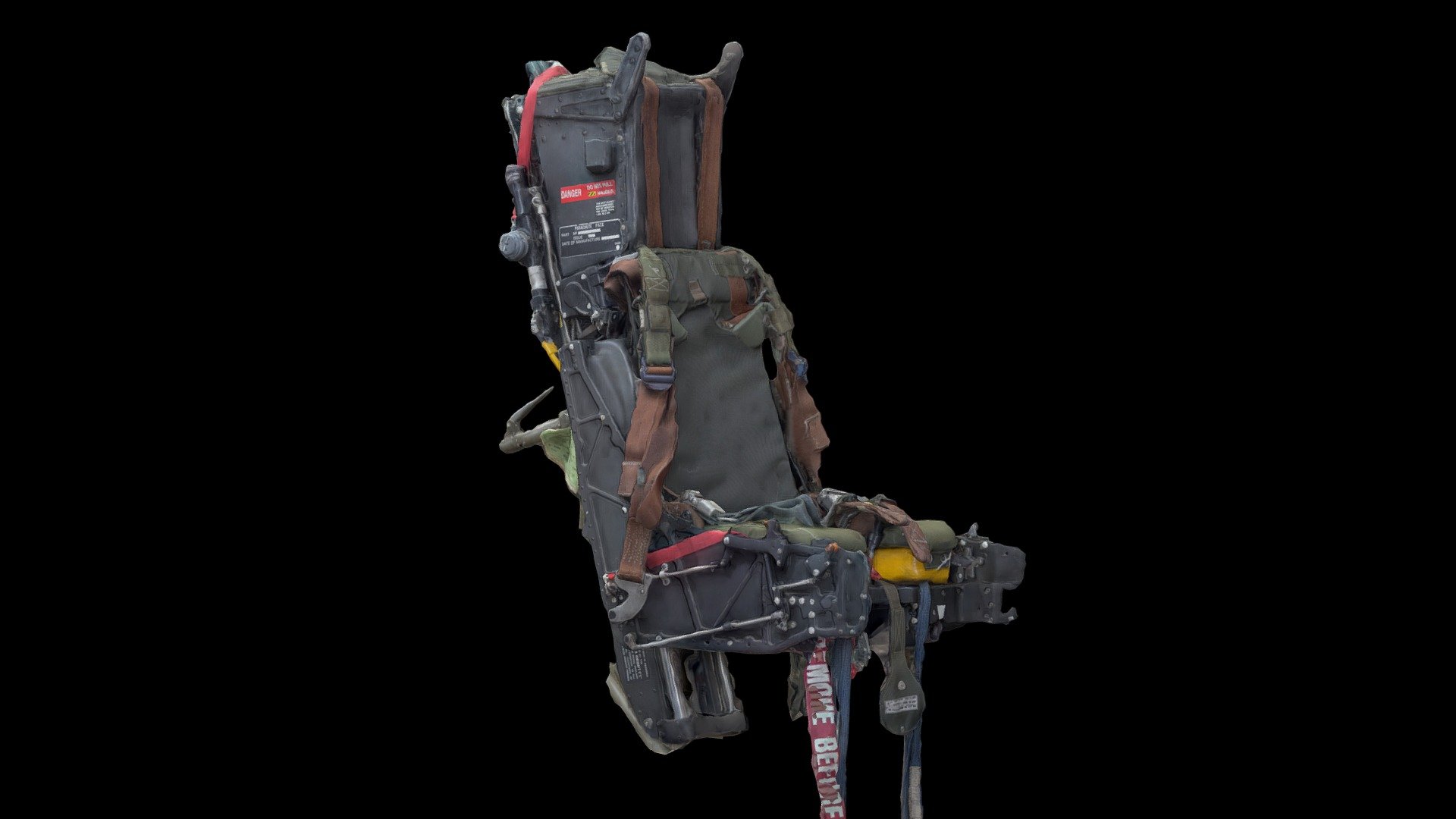 Jet Plane Cockpit Ejector Seat Scan 3d model