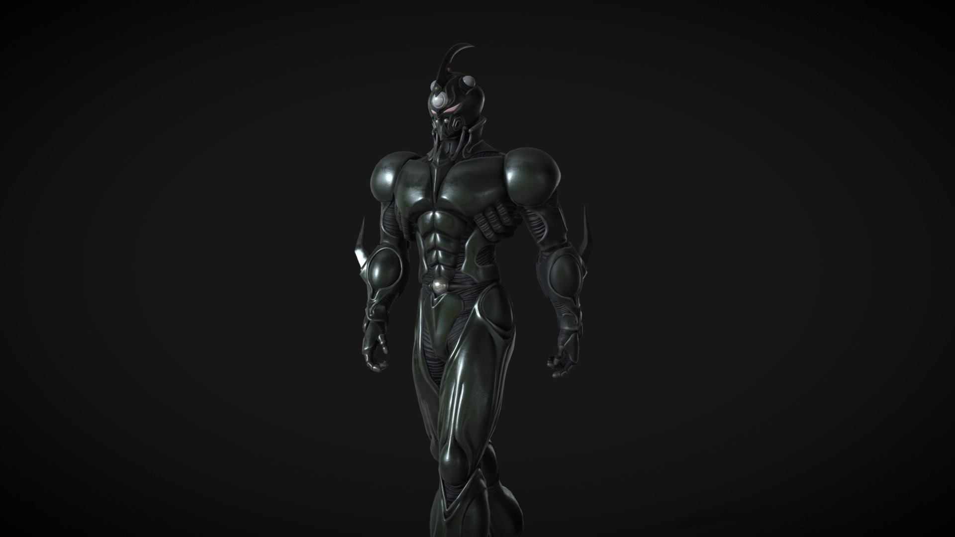 Guyver 0 (mid-poly) 3d model