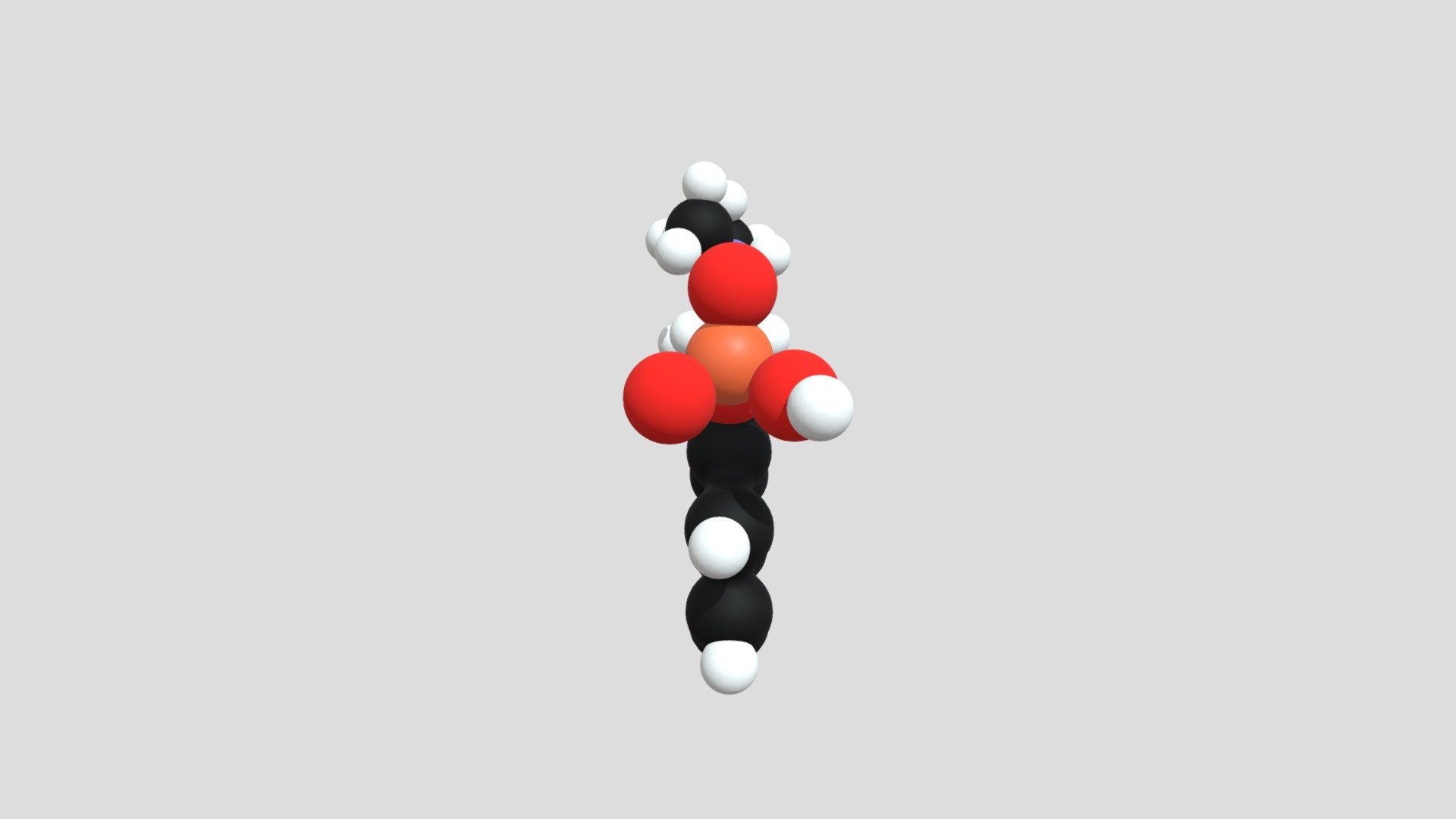 Psilocybin Molecule 3d model