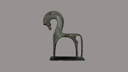 Attic bronze horse