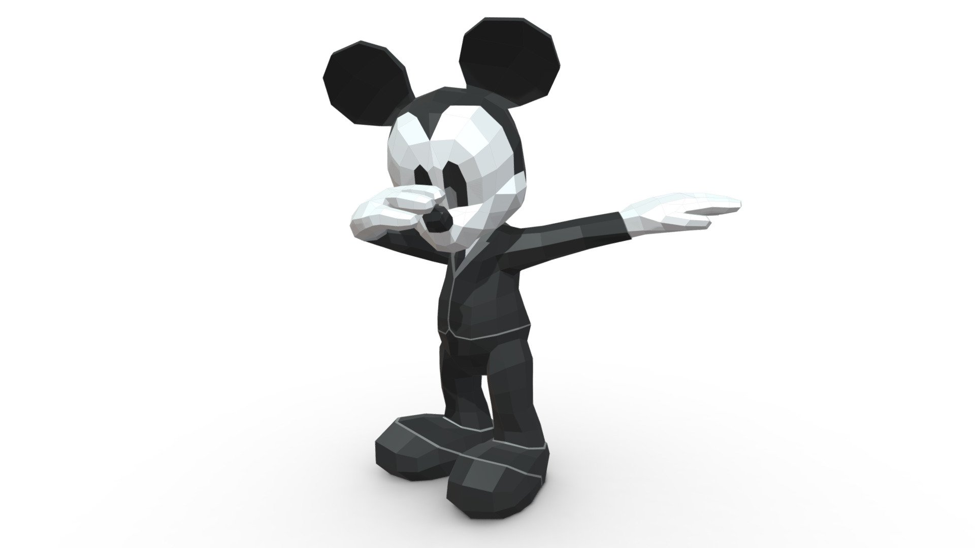 Mickey Mouse figure 3d model