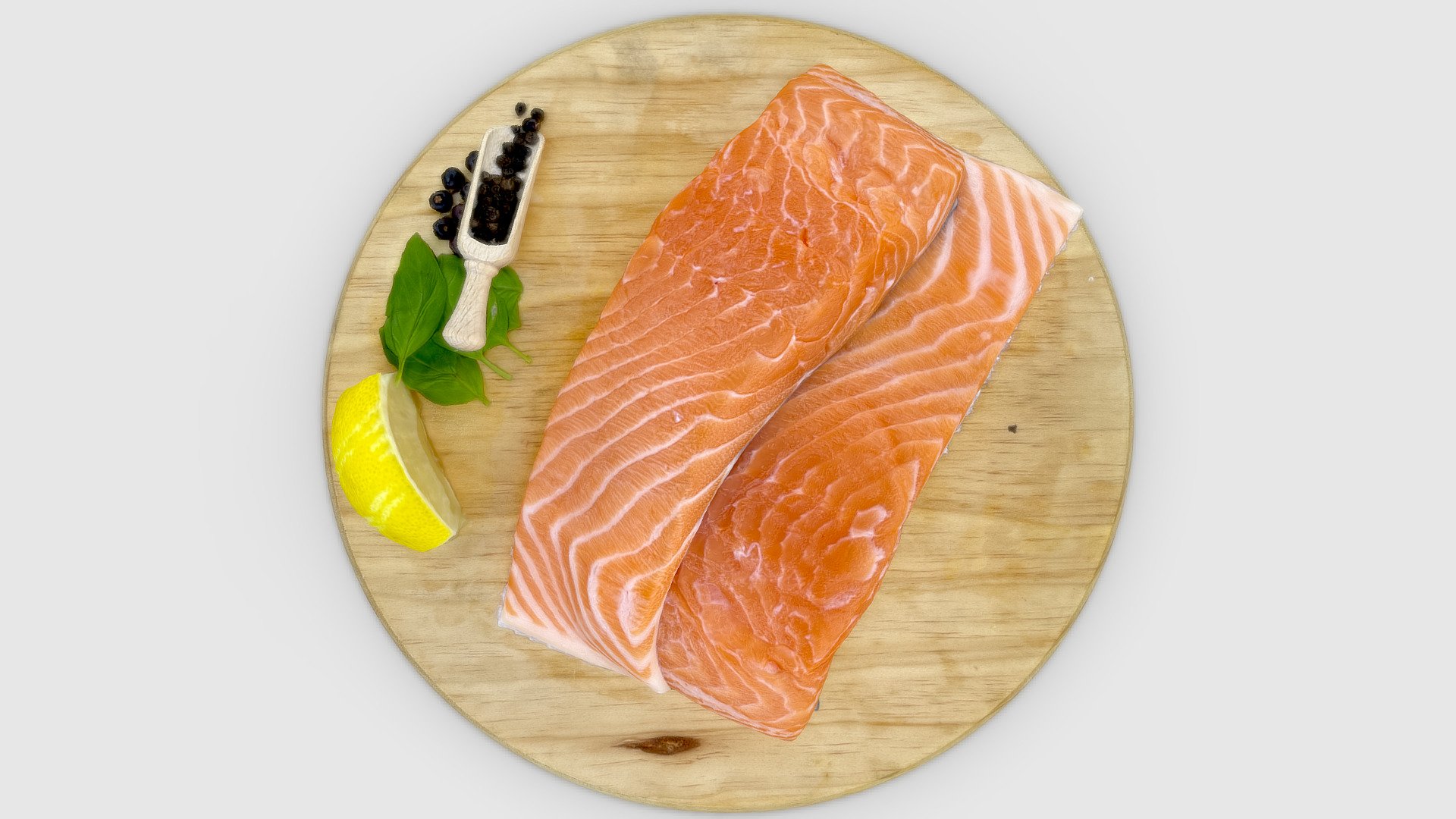 Wild salmon from Norway 3d model