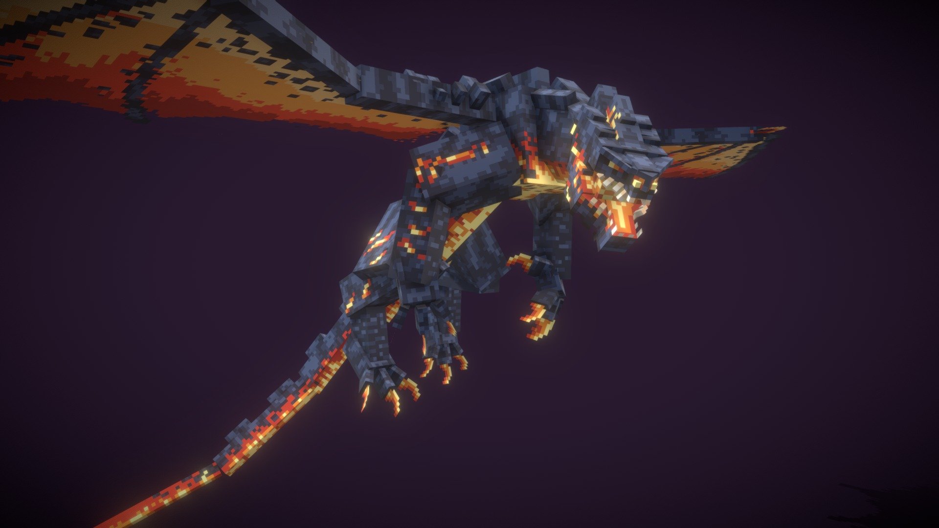 Magma Dragon 3d model