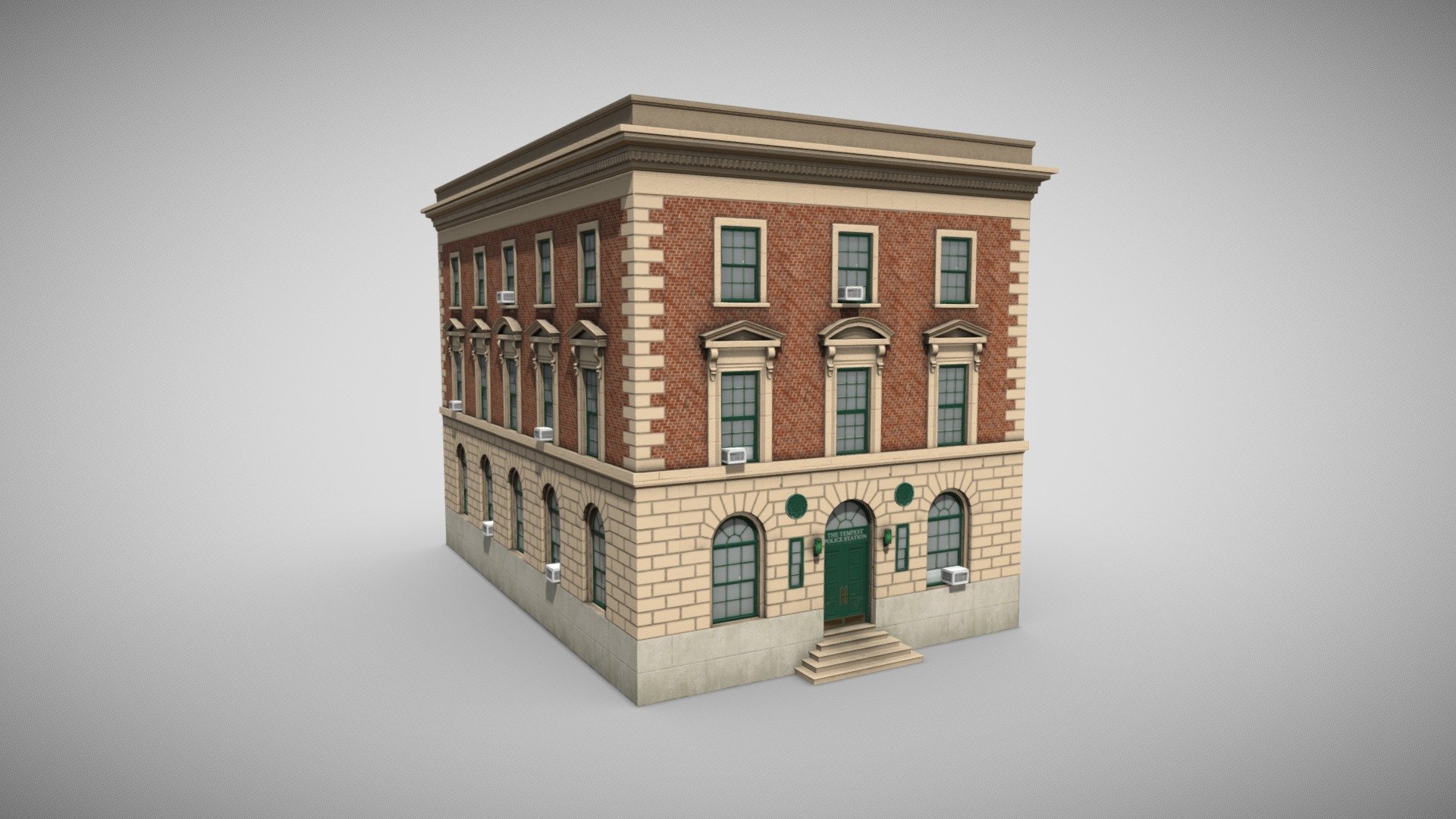 Police Station 3d model