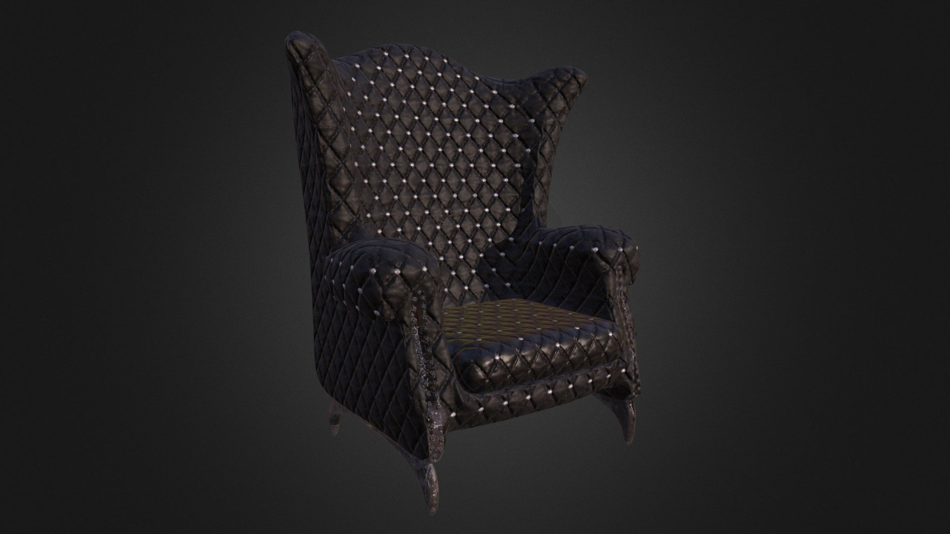 Gothic Chair 3d model