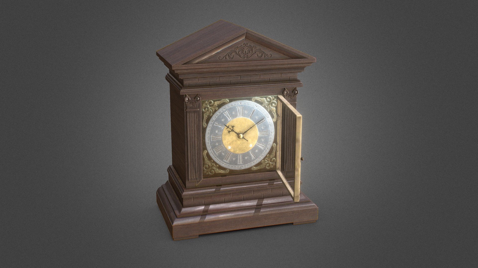 Antique Mantel Clock 3d model