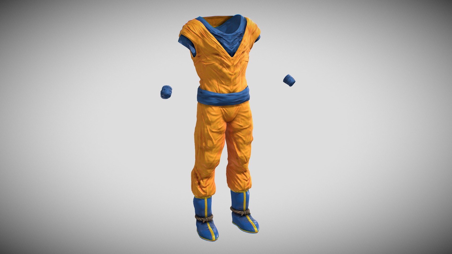 Goku Clothes (Metahuman Ready) 3d model