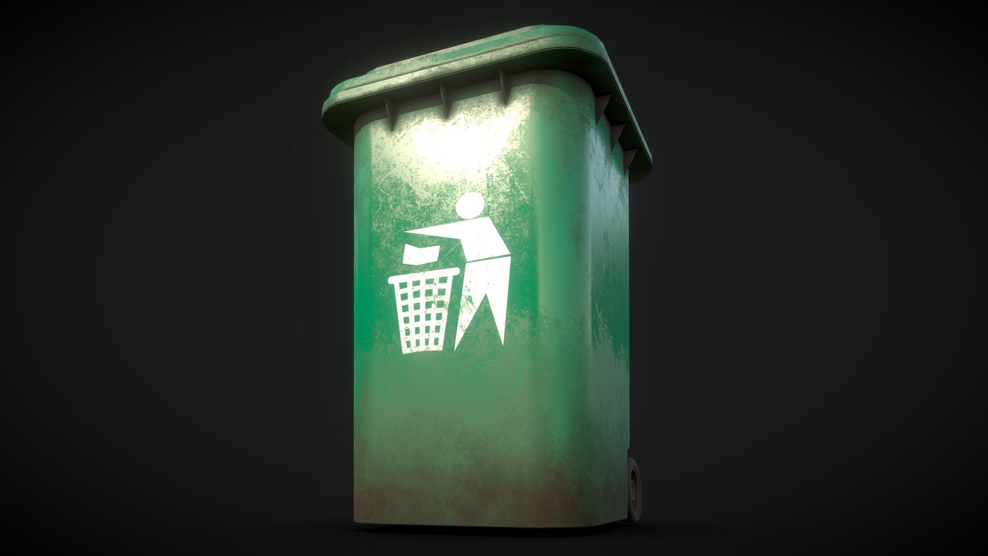 Dirty Dustbin 3d model