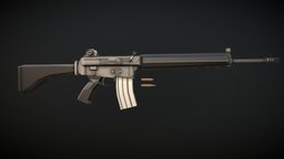 Low-Poly Armalite AR18