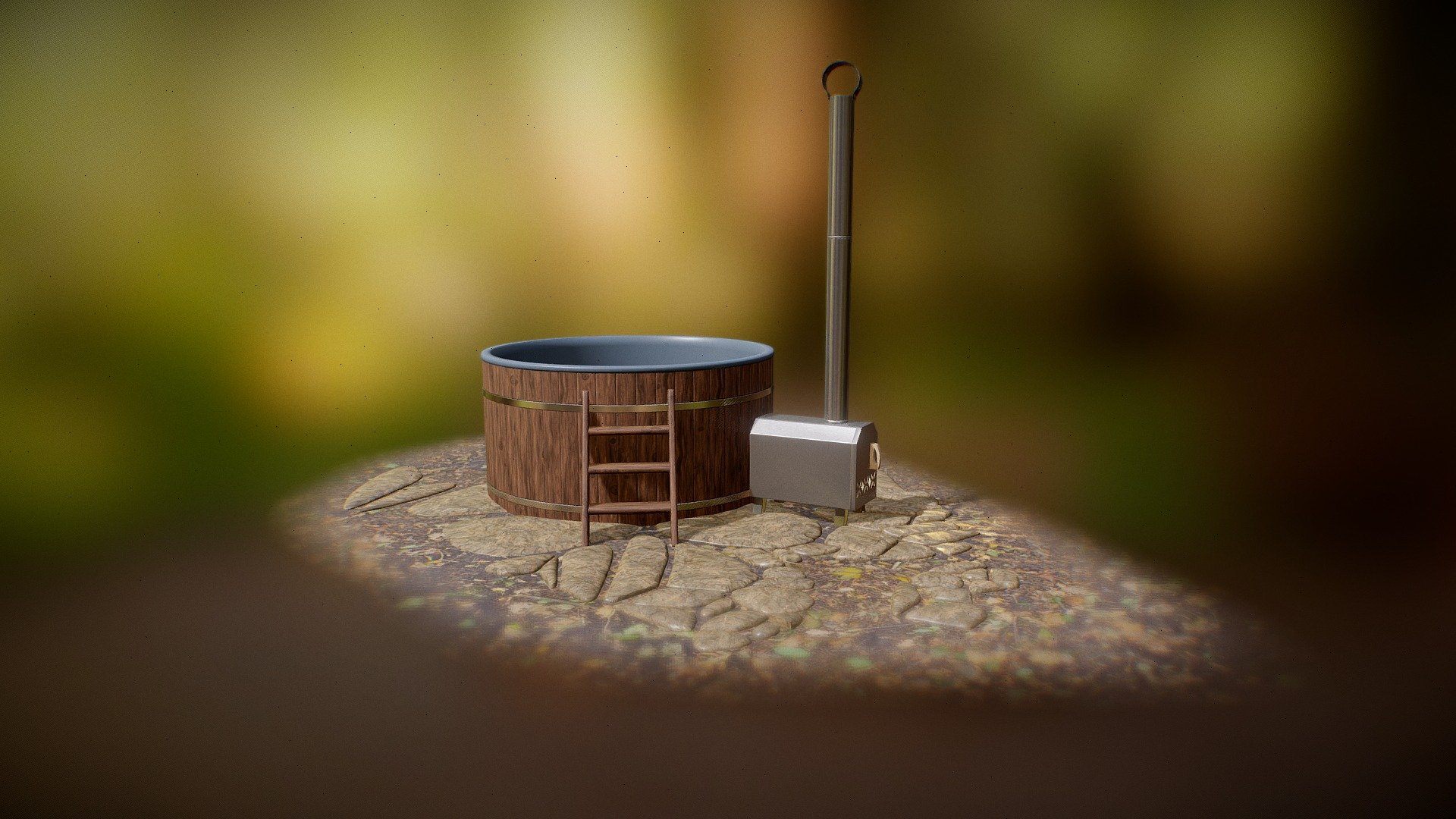 Hot tub 3d model