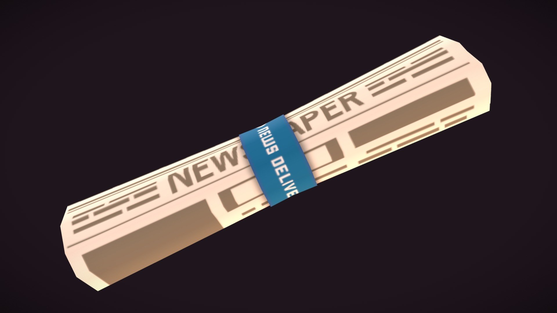 Stylized newspaper 3d model