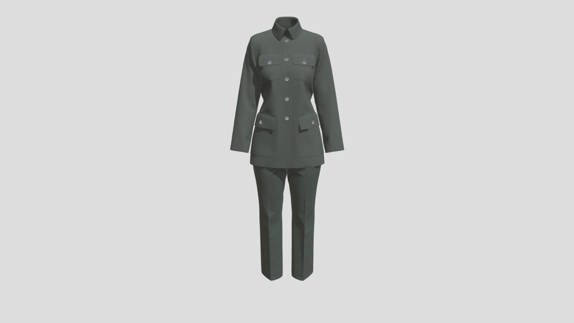 Mao Jacket Outfit 3d model