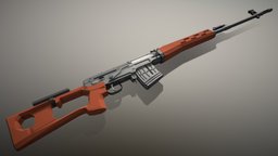 Low-Poly Dragunov SVD