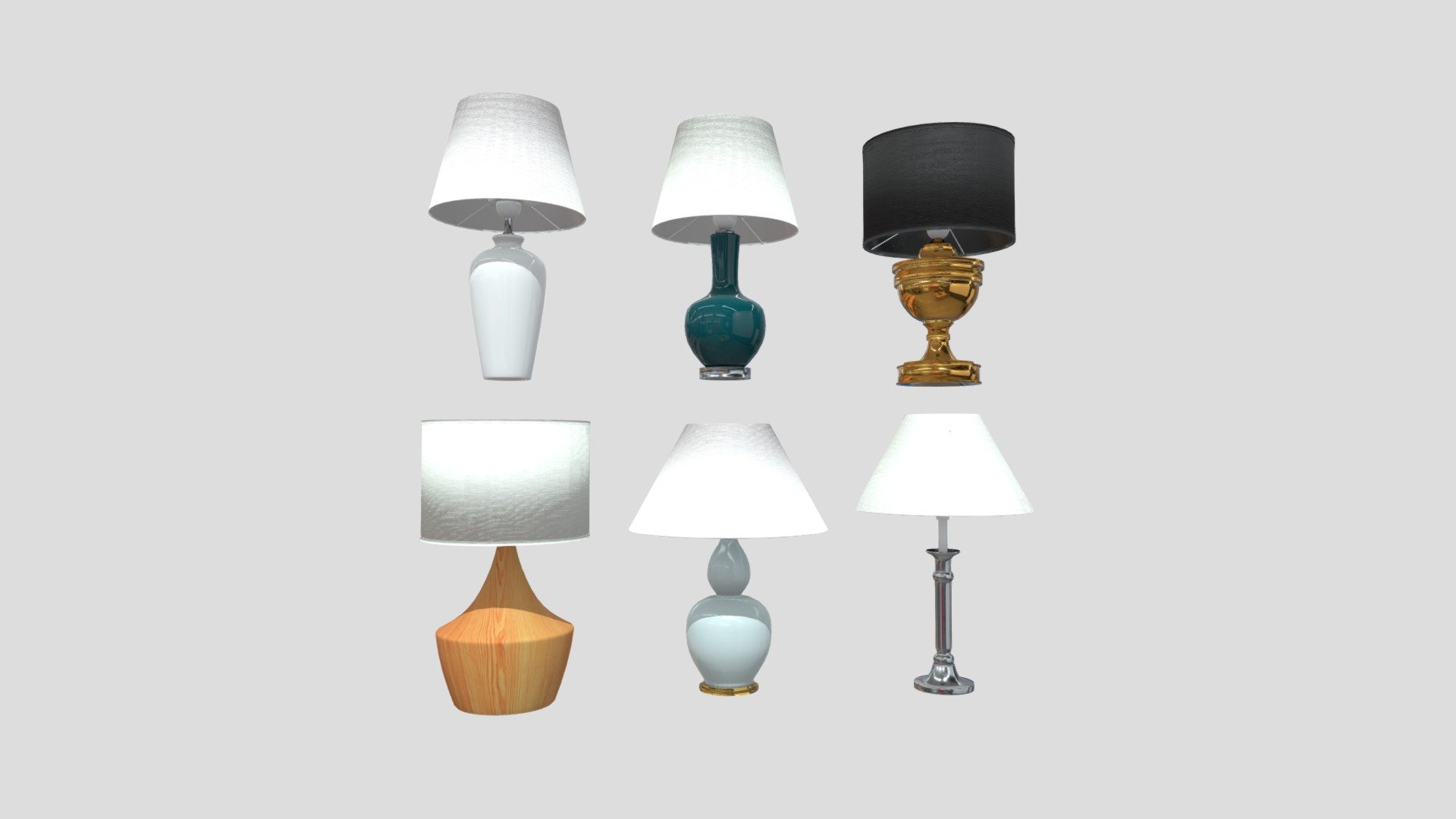 Table Lamp Pack 3d model