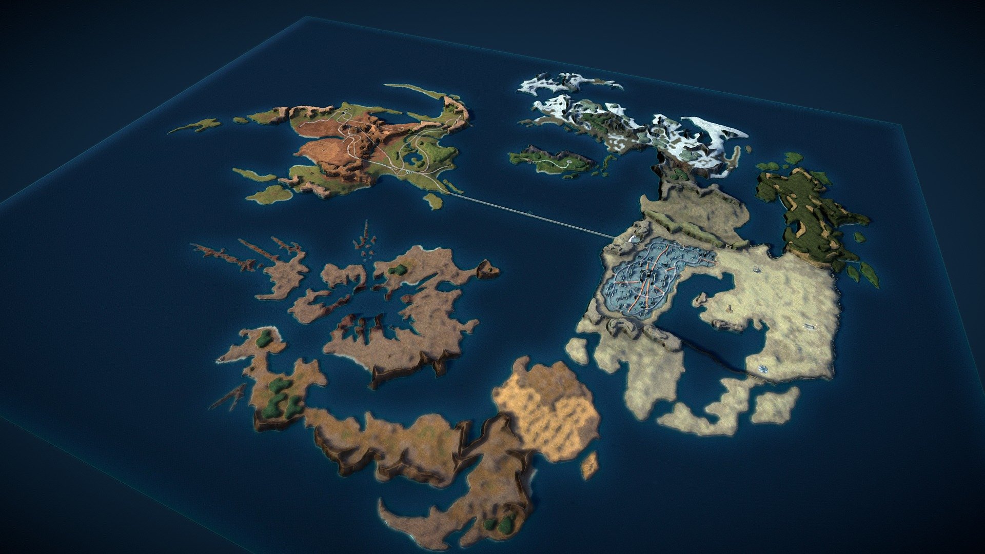 Final Fantasy VIII 3D World Map 3d model