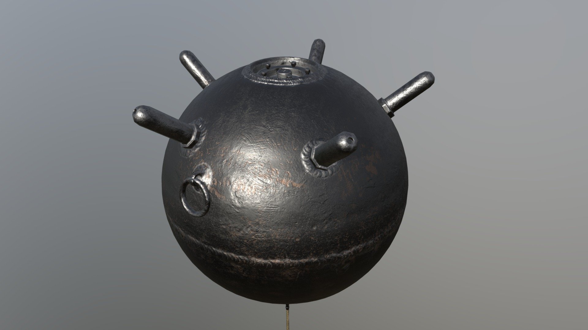 sea mine 3d model