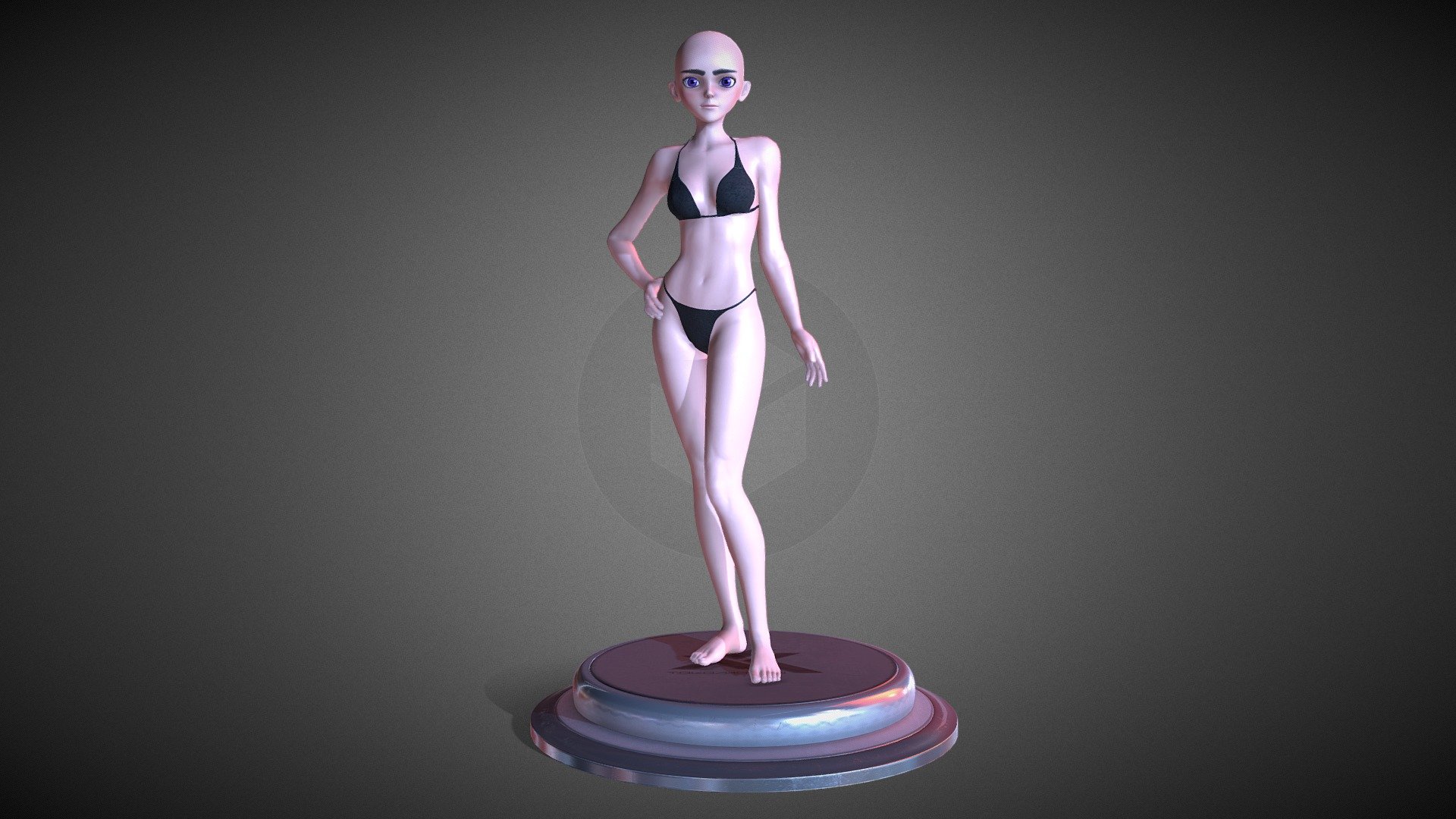 CC4 Anime Base Morph 3d model