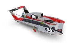 Hydroplane Racing Boat 88