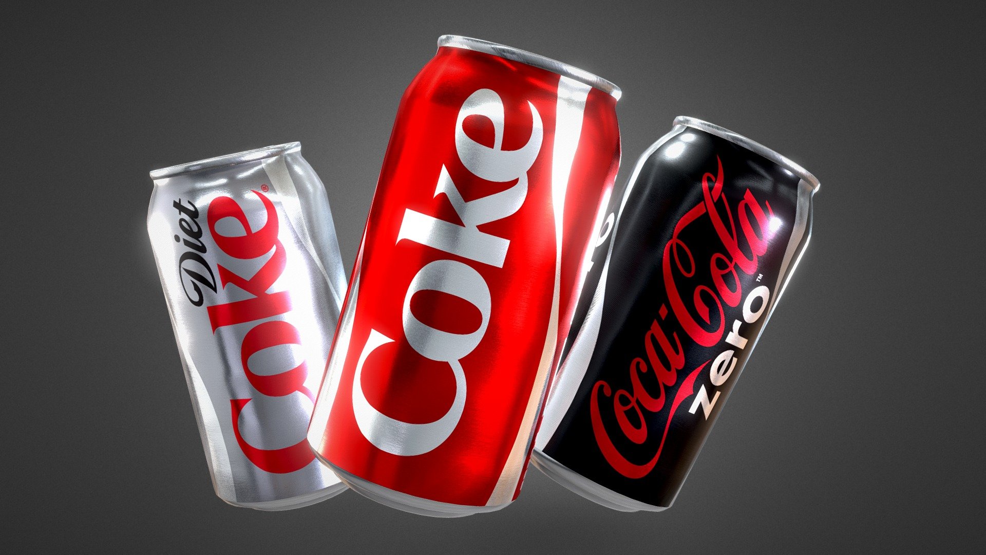 Coca Cola Cans 3d model