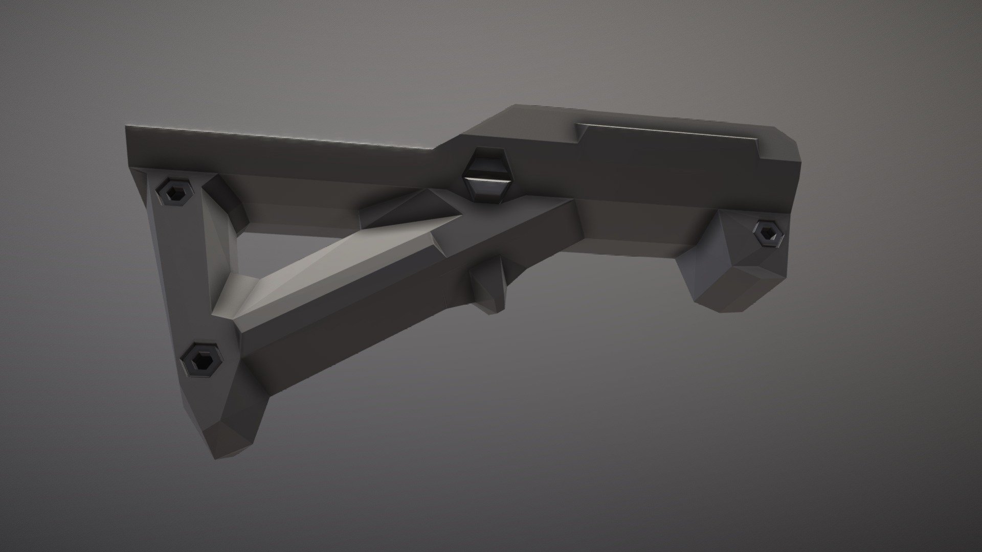 Low-Poly Magpul AFG 3d model