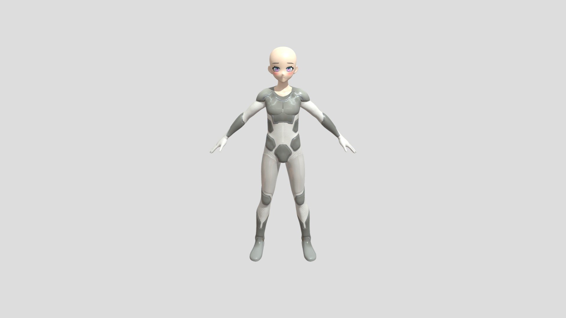 CloneX Male rigged 3d model