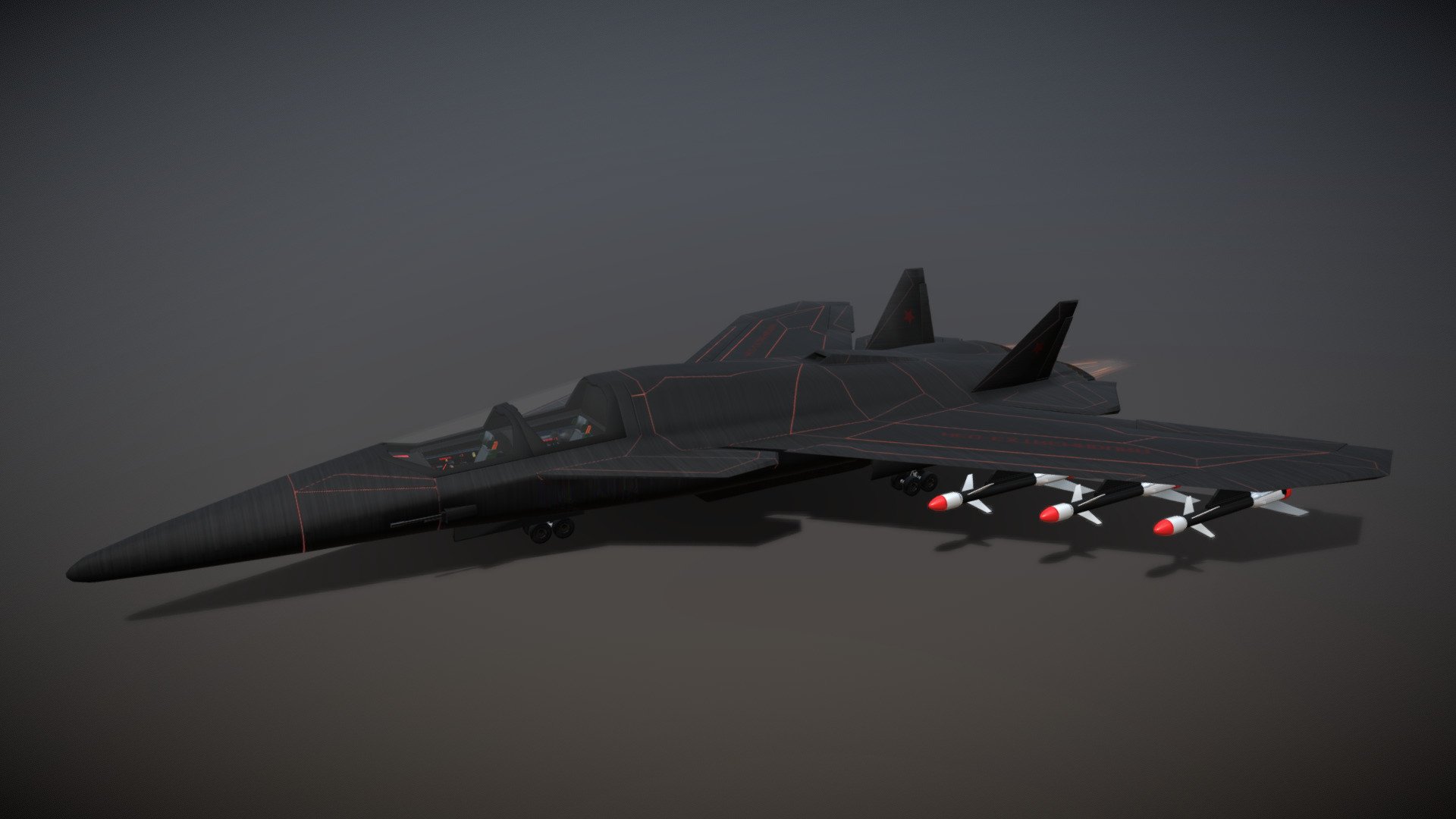 Aircraft for combat "neo-extremadura" 3d model