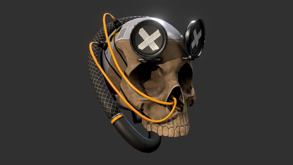 Cyber Skull 3d model