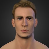 Chris Evans Head Sculpt (Captain America)