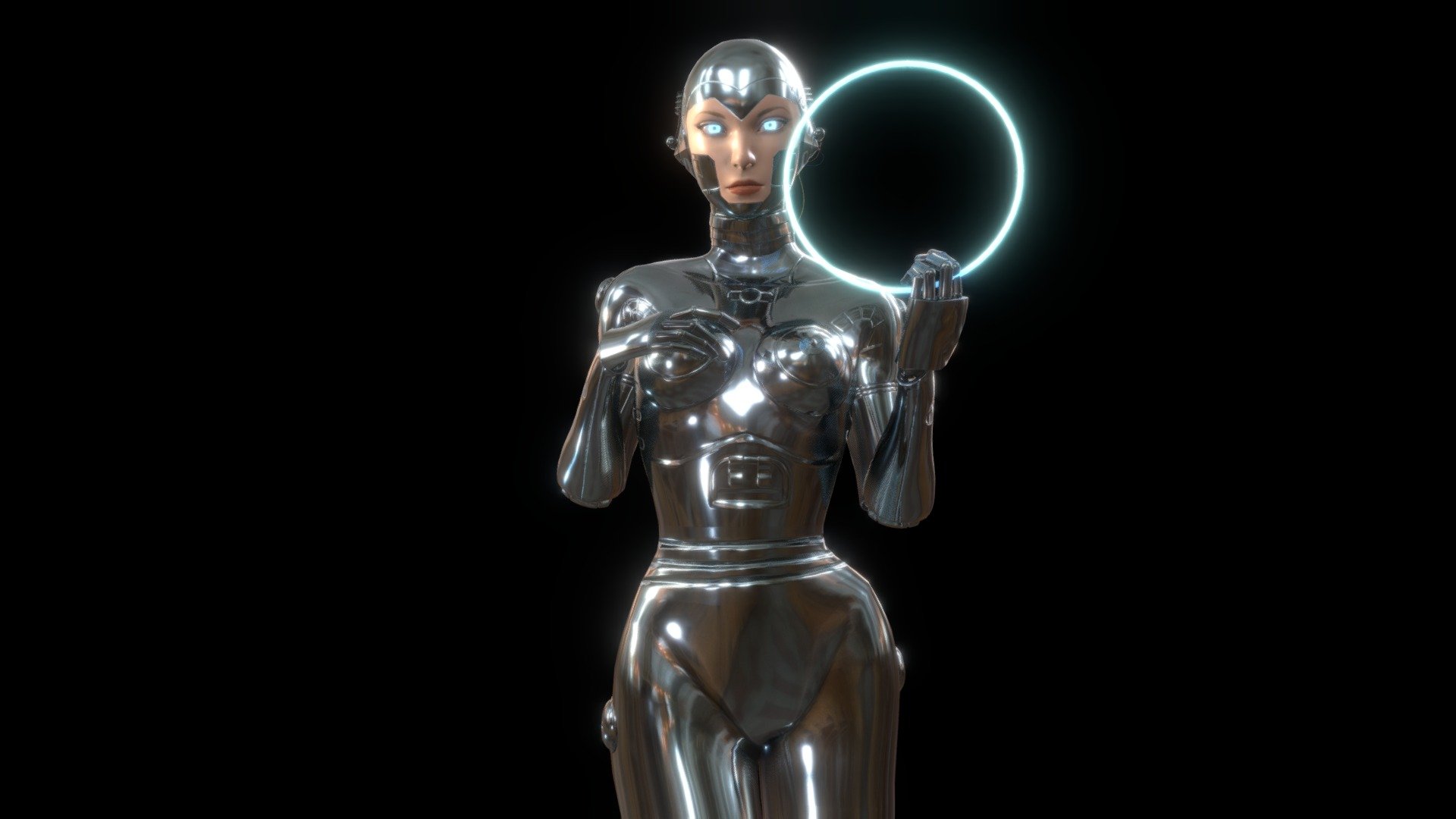 Female_Robot 3d model