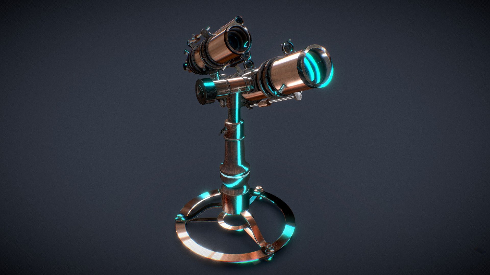 Telescope_Victorian 3d model