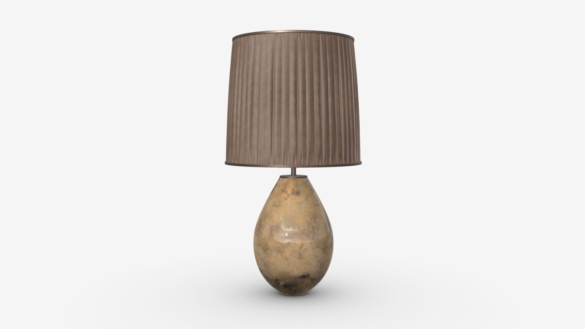 Desk lamp with shade 3d model