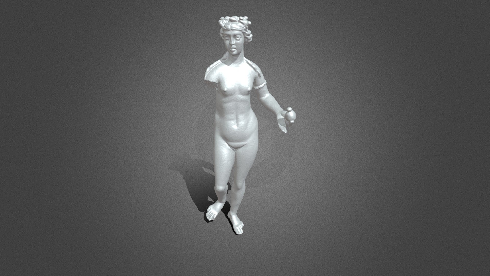 Roman Nude Venus Statuette 3d model