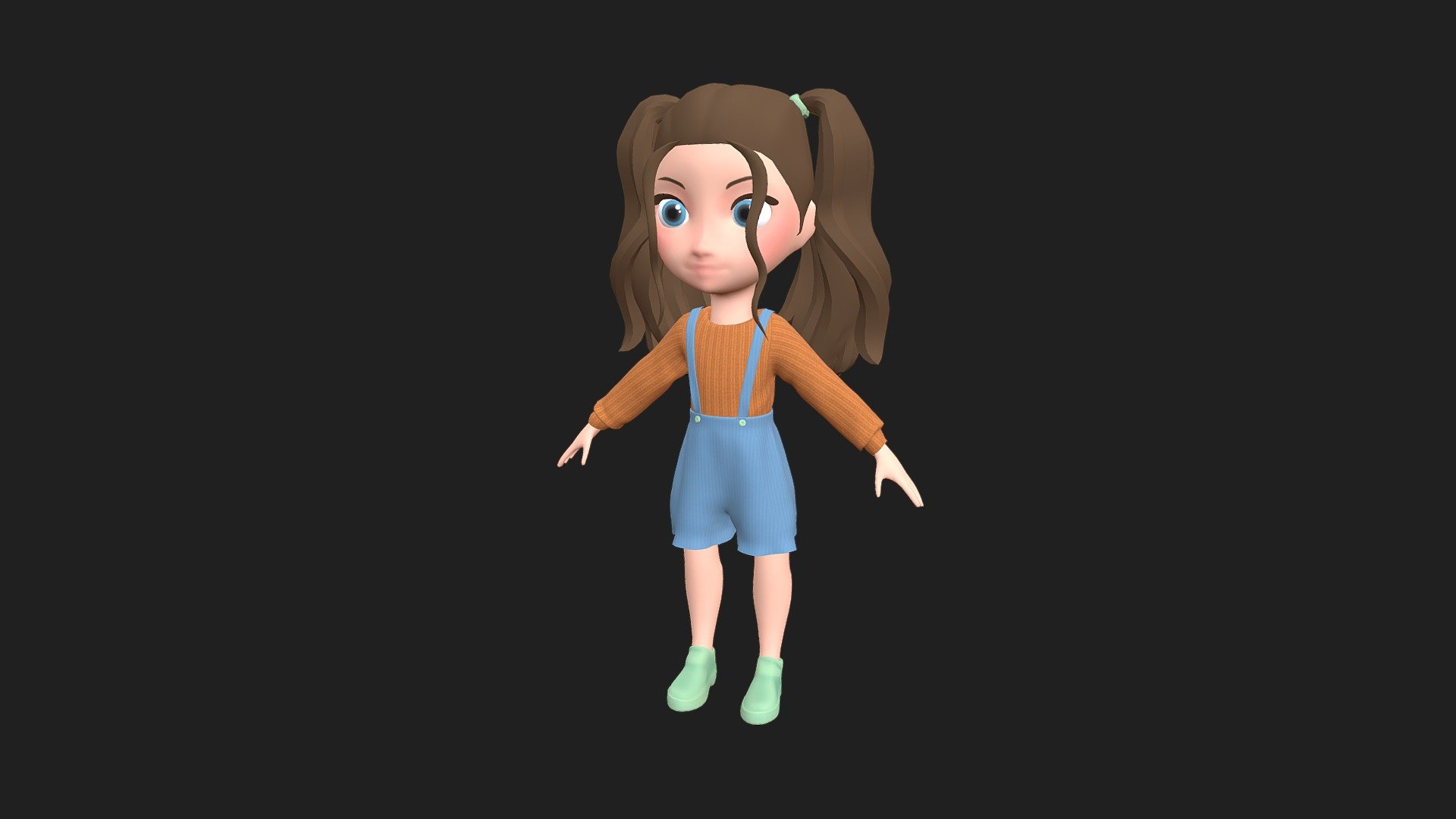 Aghata OC Kid 3d model