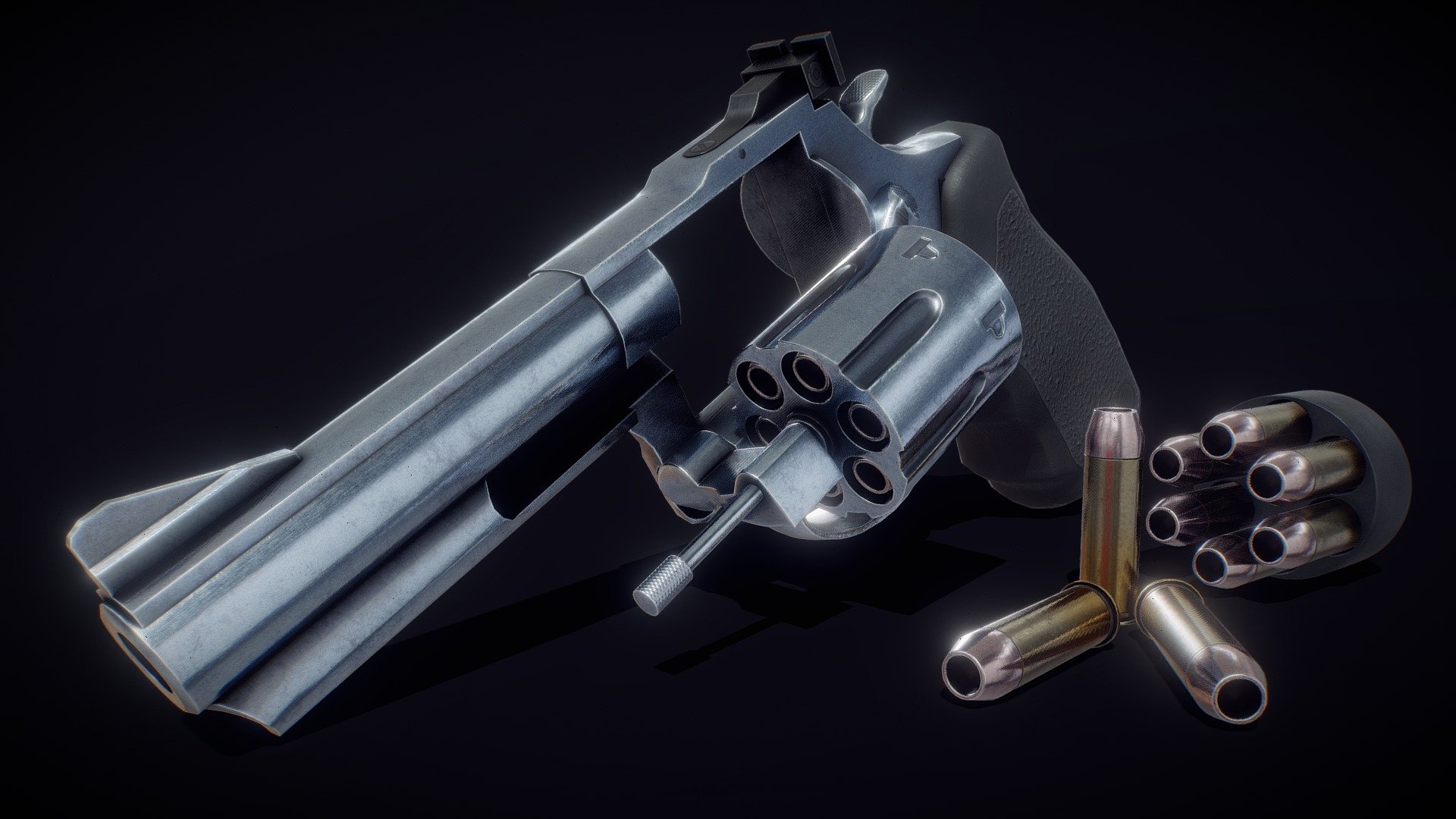 .357 Magnum Revolver 3d model