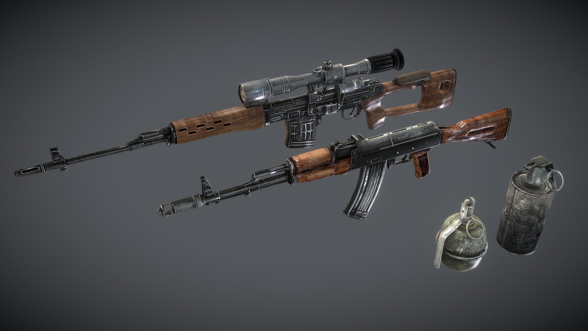 Weapon Pack 3d model