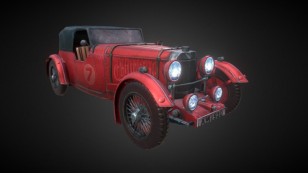 Classic car 3d model