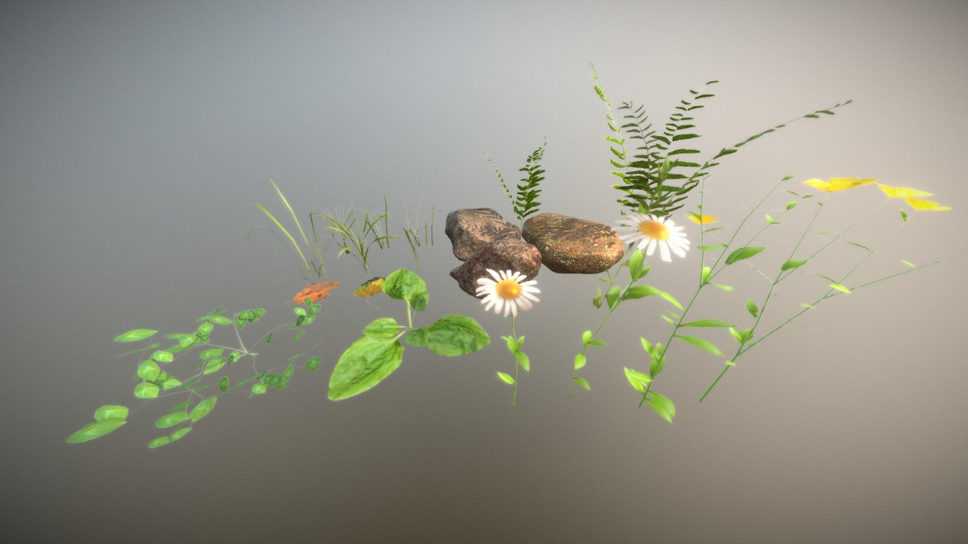 Realistic Nature Asset Pack 3d model