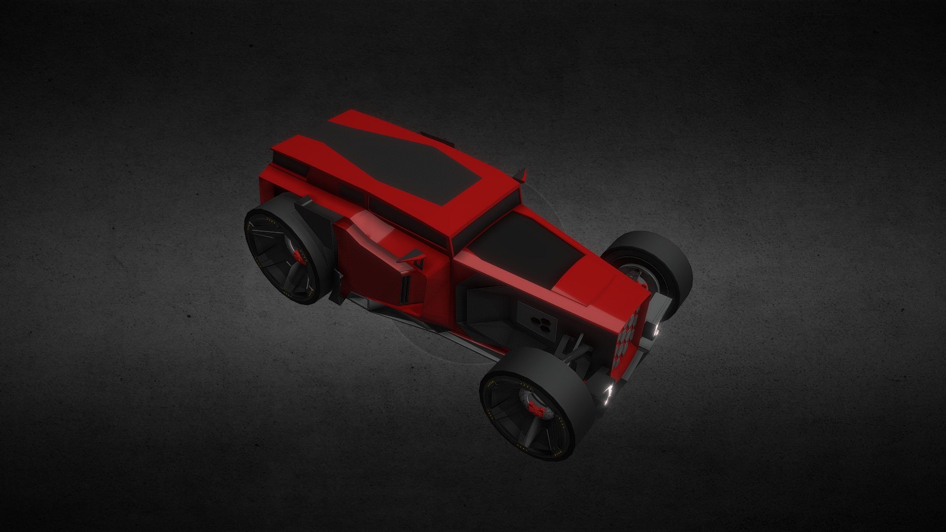 Hot Rod Carbon (Game car) 3d model