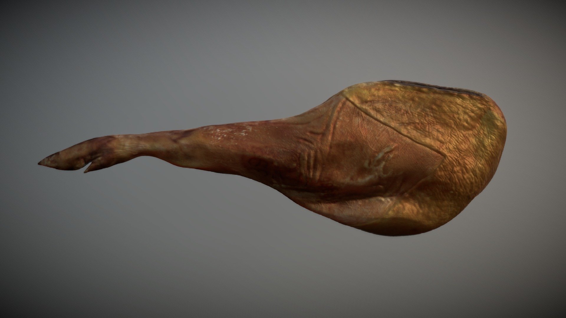 Spanish (serrano) Ham 3d model